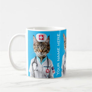 Cat Nurse Doctor medical nursing health Coffee Mug