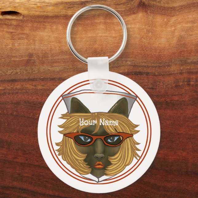 Cat nurse  key ring (Front)