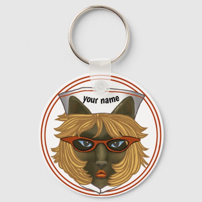Cat Nurse Key Ring (Front)