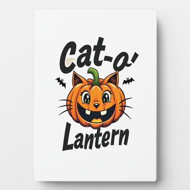 Cat-o'-Lantern 2 Plaque (Front)
