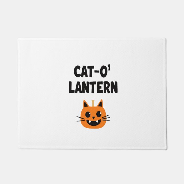 Cat-O'-Lantern 3 Doormat (Front)