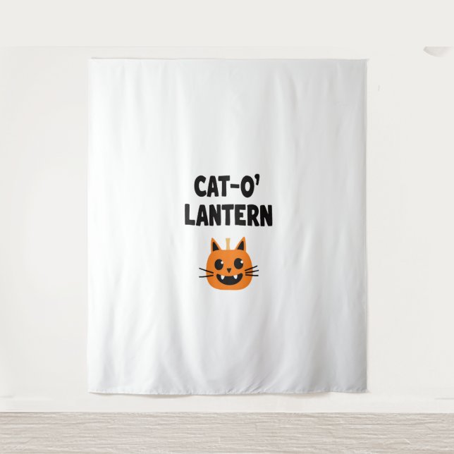 Cat-O'-Lantern 3 Tapestry (Front)