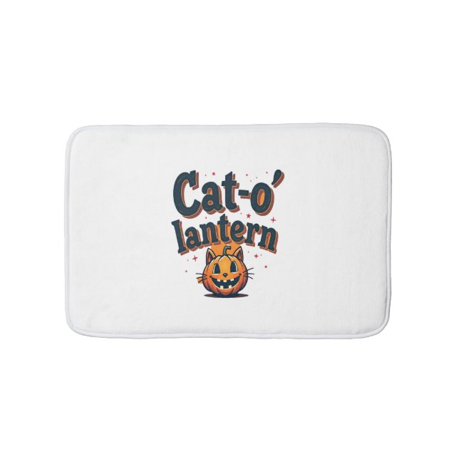 Cat-o'-lantern Bath Mat (Front)