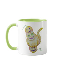 Cat-O-Lantern mug
