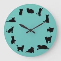 Cat O'Clock Clock