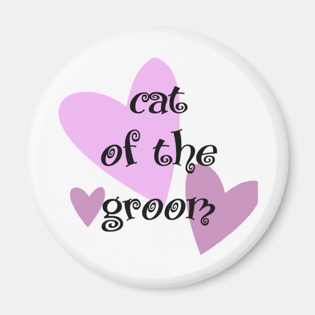 Cat of the Groom Magnet (Front)