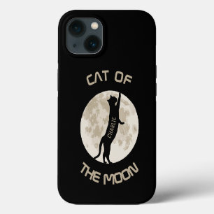 Cat Of The Moon Personalise name iPhone 13 Case