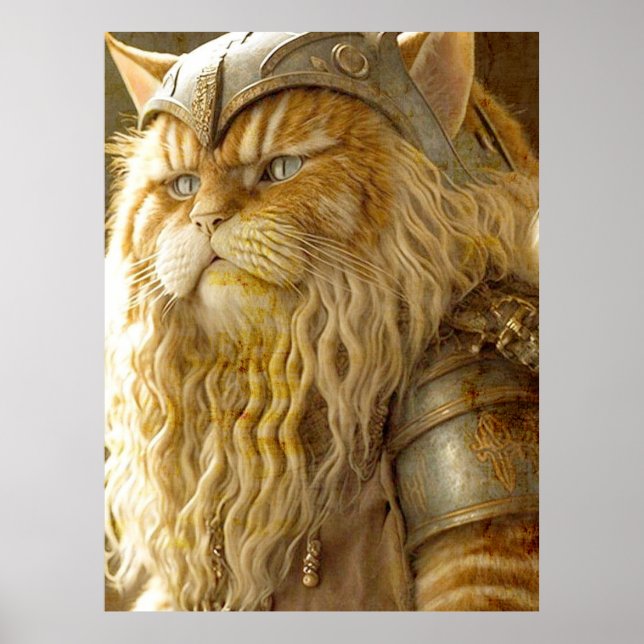 Cat Old Viking.  Poster (Front)