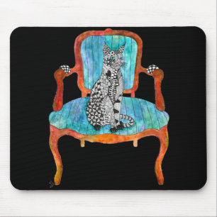 Cat on a Chair Mousepad