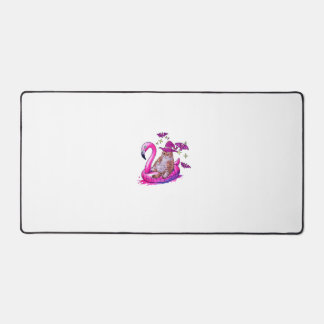 Cat On A Pool Funny Spooky Summer Summerween Hallo Desk Mat