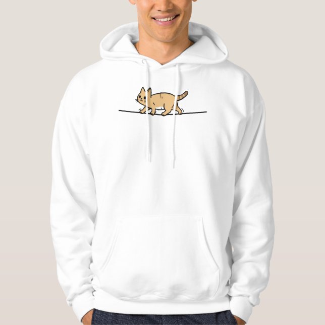 Cat On a Wire Hoodie (Front)