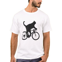Cat on bike | funny black cat ride bicycle