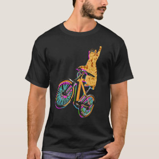 Cat On Bmx Bike Kitten  Bike Cycling Bicycle T-Shirt