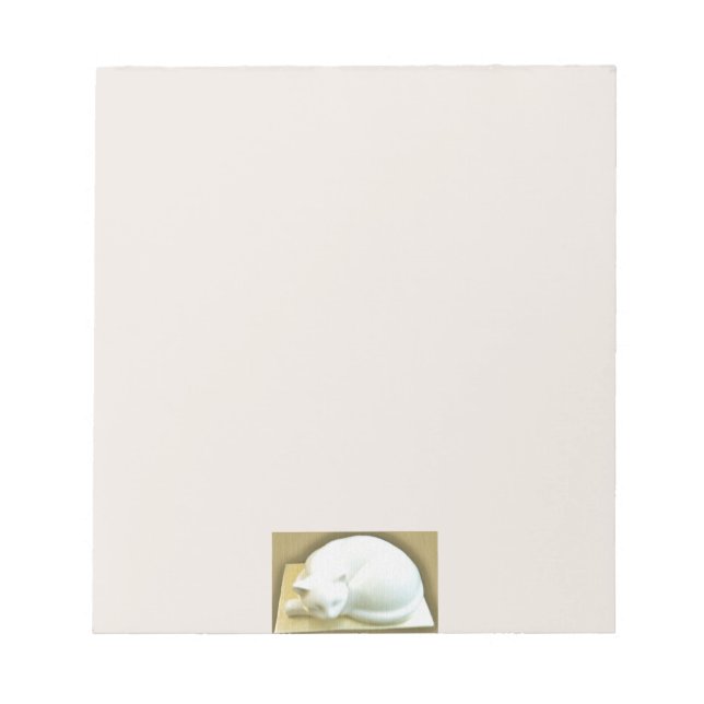 Cat On Gold Box II Notepad (Front)