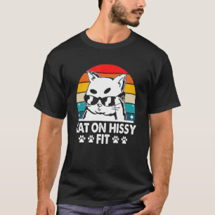 Cat on Hissy Fit  Cat  Humour Kitten Couples T-Shirt