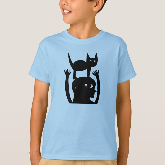 Cat On My Head T-Shirt (Front)