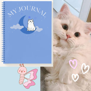 Cat on the moon Journal 💜💙✨😺