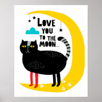 Cat on the moon