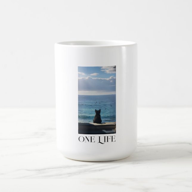 Cat One Life Coffee Mug (Center)