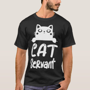 Cat operation cat owner motif T-Shirt