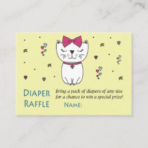 Cat or Kitten Diaper Raffle Tickets