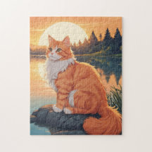Cat Orange and White