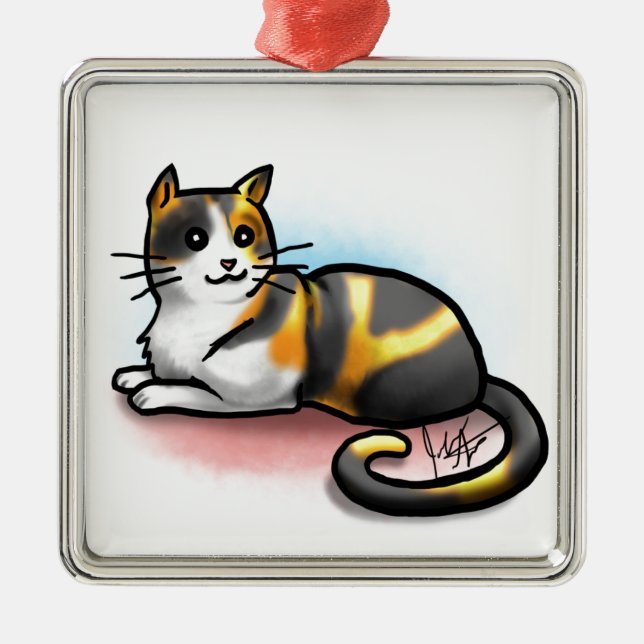 Cat Ornament - Calico (Front)