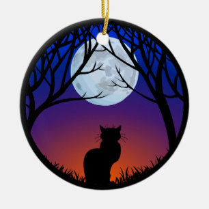 Cat Ornament Personalised Cat Art Decoration Gift