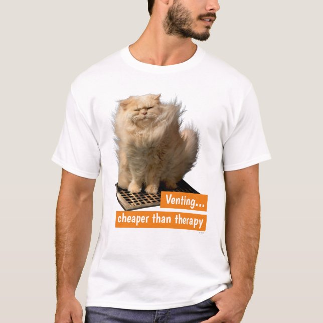 Cat Over Grate T-Shirt (Front)