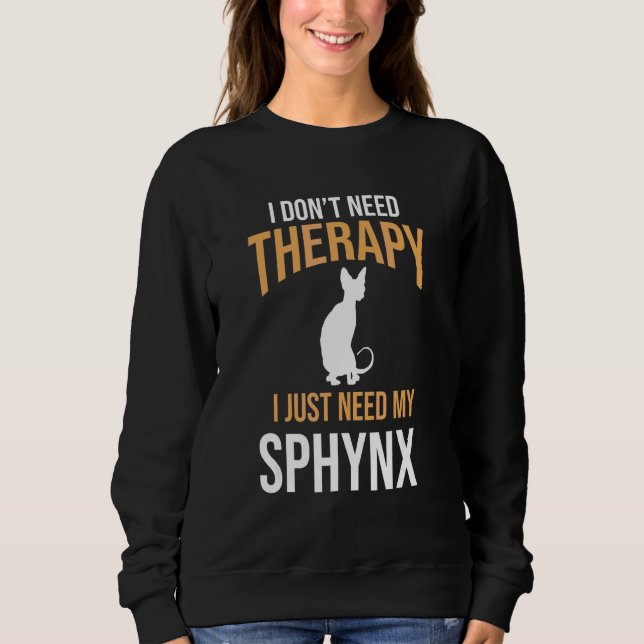 Cat Owener Sphynx Sweatshirt (Front)