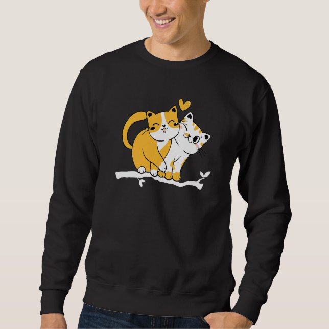 Cat Owner Cute Cat Baby Cats Owner I Cute Cats Sweatshirt (Front)