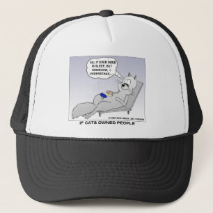 Cat Owner Funny Gifts Tees & Collectibles Trucker Hat