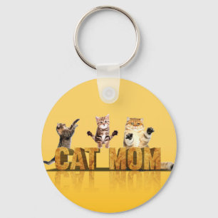 Cat owner gift cat mum gifts cat lady key ring