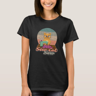 Cat Owner Sewing Animal Kitty  Dressmaking T-Shirt