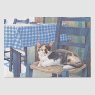 CAT PAINTED TISSUE PAPER