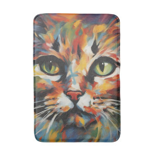Cat Painting Bath Mat