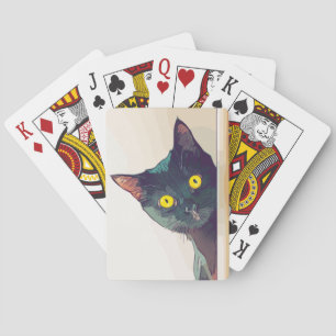 Cat Painting Pet Feline Animal Playing Cards