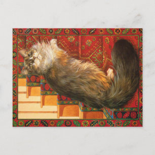 CAT PAINTING POSTCARD