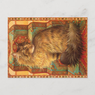 CAT PAINTING POSTCARD