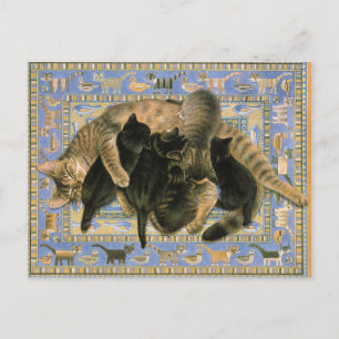 CAT PAINTING POSTCARDS