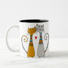 Cat Pair in Love - Mug