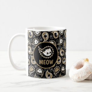 Cat Paisley Coffee Mug