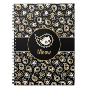 Cat Paisley Notebook