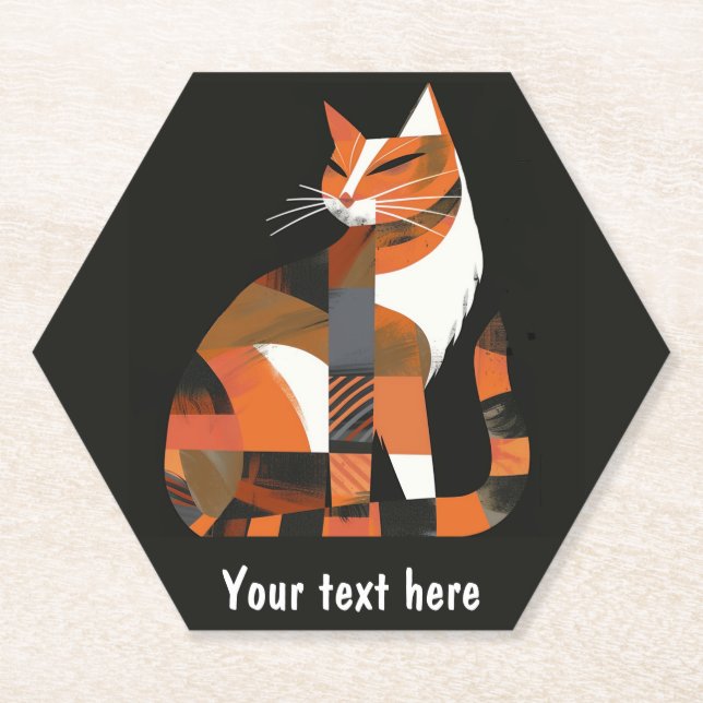Cat Paper Coaster (Front)