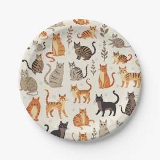 Cat Paper Plate
