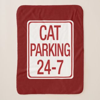 Cat Parking Sherpa Blanket