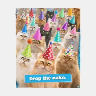 Cat Party Fleece Blanket