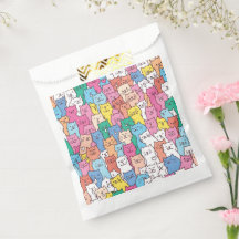 Cat Party Gift Bags, Kitty Kitten