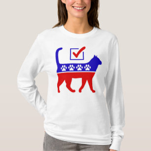 Cat Party Logo Feline Politics Great Party of Meow T-Shirt