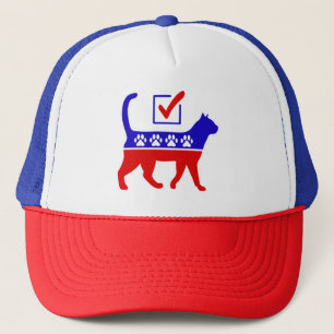 Cat Party Logo Feline Politics Great Party of Meow Trucker Hat